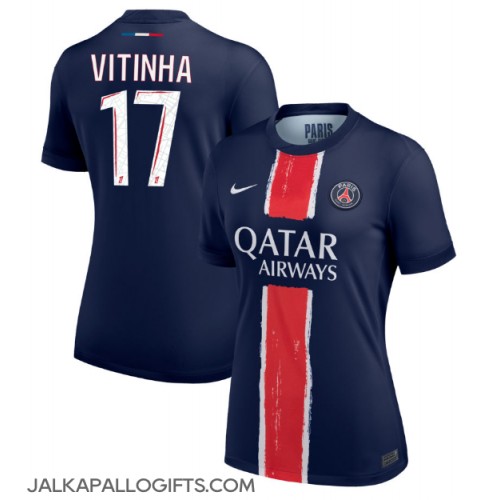 Paris Saint-Germain Vitinha #17 Kotipaita Naiset 2024-25 Lyhythihainen